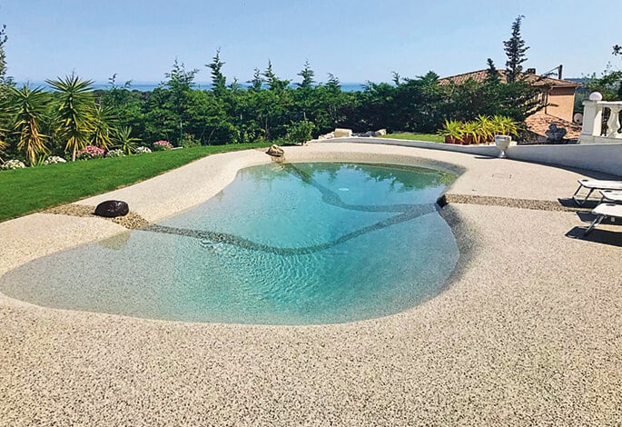 biodesign pool in natural setting