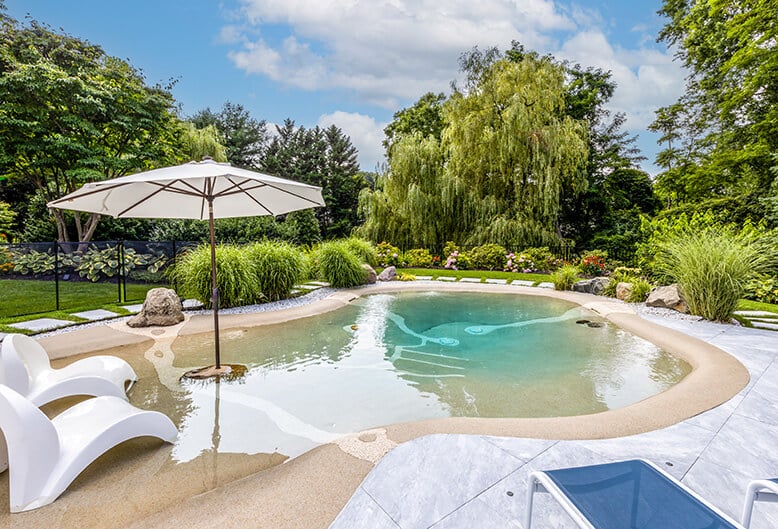 glen cove 778_sm A Biodesign pool and a lush natural landscape
